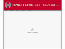 Tablet Screenshot of gambinocostruzioni.com